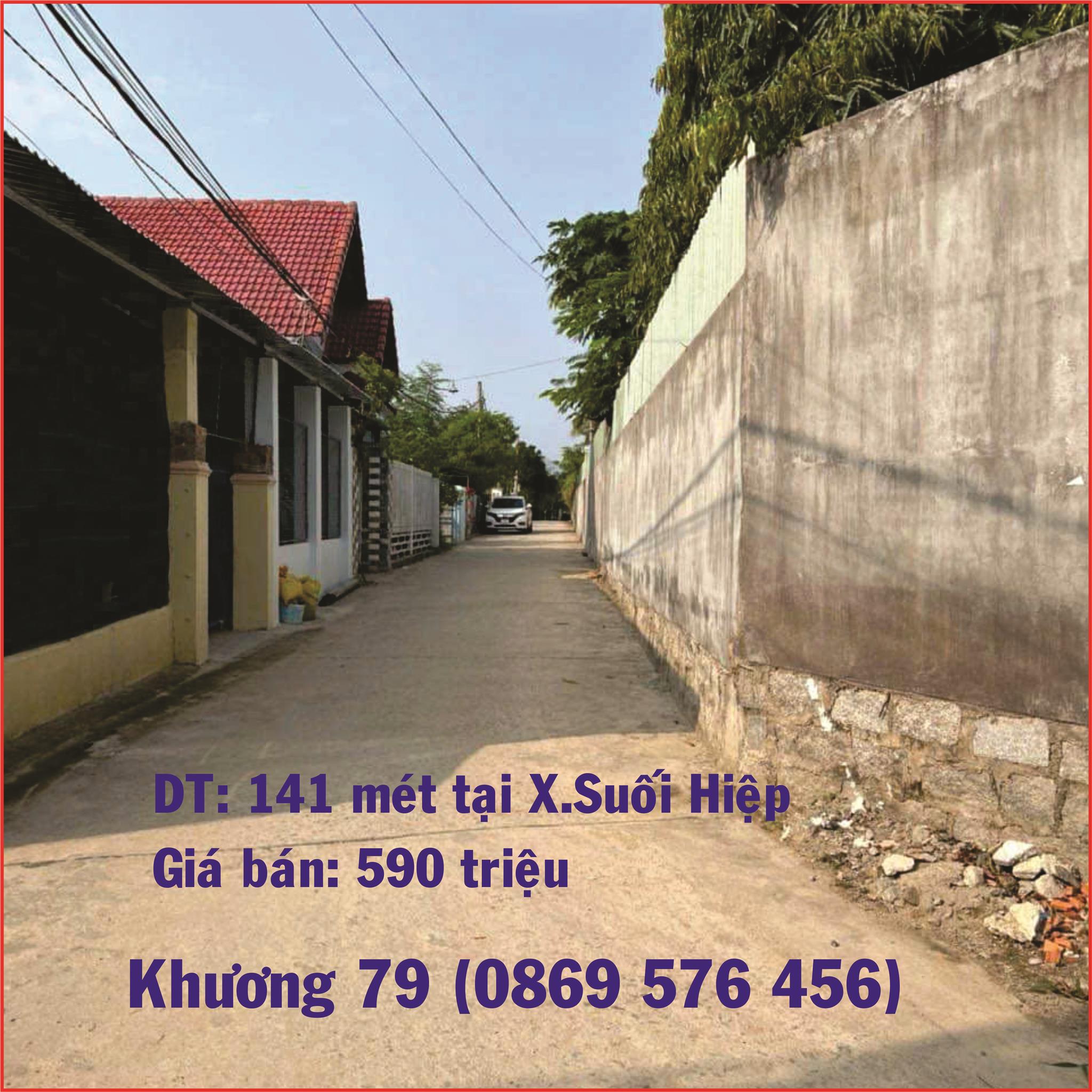 BÁN LÔ ĐẤT Ở XÃ SUỐI HIỆP, DIÊN KHÁNH, KHÁNH HOÀ - Ảnh chính